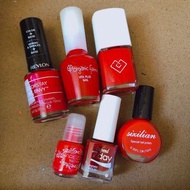 紅色指甲油 nail polish revlon depend 7day
