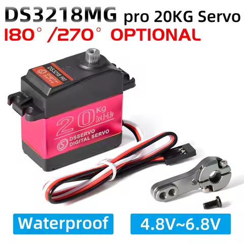 Dsservo Waterproof Servo DS3218 PRO 20KG 180/270 Degree High Speed Digital Servo Baja Servo w/Metal 