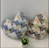 Stuffed Fabric Cute Flowers Pillow Sofa Cushion Car Cushion Heart-Shaped Cushion with Core Removable and Washable