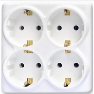 4-In-1 Socket + Broco 13840 Multi Socket 4-Hole Plug