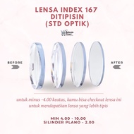 Lensa Antiradiasi STD OPTIK DITIPISIN 167 - BELANJADUYU
