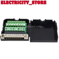 DB25 male connector with domino for quick connection