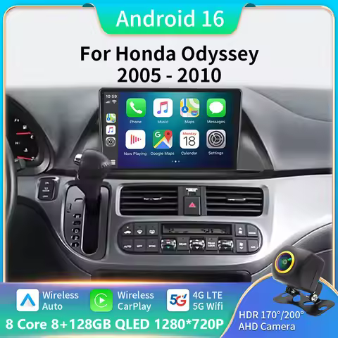 Android 16 For Honda Odyssey 2005 - 2010 Car Radio Multimedia Player Navigation Stereo DSP Carplay 5