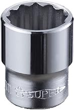 Super Tool NHS426 Socket for Socket Wrench, 12 Angle, Insertion Angle: 0.5 x Opposite Side: 1.0 inch
