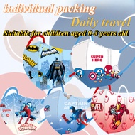 3D children's mask cartoon print Spider Man mask 50PCS individually packaged disposable mask suitabl