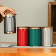 Tea Tin, Tinplate Tea Canister for Loose Leaf Tea Storage Coffee Storage Container Herbs Stash Jar M
