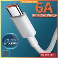 6A fast charging cable for XM USB - Type C. Type C charging cable, Type C fast charging cable, 67W f