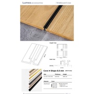 Lumea Accessories Wallboard Use Cove H Shape 8.5 mm HM-P-343 Aluminum Panel Connection Profile