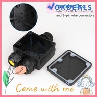 OKDEALS Electrical Junction Box Outdoor Wire Connector 3 Way IP68 Tee 1 In 2 Out With Terminal