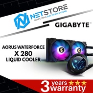 GIGABYTE AORUS WATERFORCE X 280 AIO LIQUID COOLER (ARGB FANS)