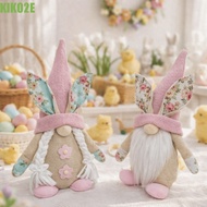 KIKO2E Easter Bunny Gnome, Faceless Design Cartoon Gnome Faceless Plush Doll, Classic Polyester Spri