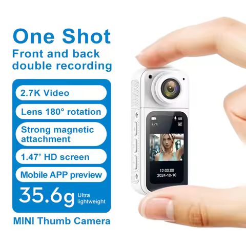S70 2.7K HD Thumb Action Camera 180° Rotate WIFI Sport DV Cycling Recorder Magnetic Attraction Outdo