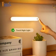 Vimite Led โคมไฟกลางคืน Touch Dim Study โคมไฟตั้งโต๊ะ Night Light USB โคมไฟแบบชาร์จ ไฟติดห้อง โคมไฟป