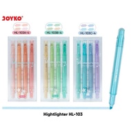 JOYKO Highlighter HL-103 Shimmering Glitter 4 Colors Suitable for Cort-Coating Highlighter Pen Glitt
