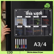 A3 Whiteboard Magnet Weekly Planner Planner Magnet Board Weekly Calendar Schedule Board For Office