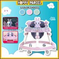 6 Wheels Baby Walker With Music Height Adjustable Baby Walker Music Kereta Baby Walker Baby Walkers 