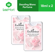 Enchanteur Pocket Perfume EDT Dazzling Blanc 18ml Pack of 2
