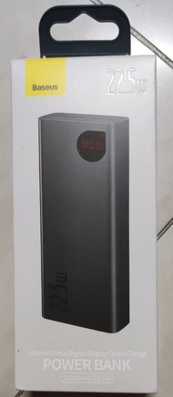 Baseus 倍思  20000mAh 22.5W快充  移動電源 充電寶 尿袋 Power Bank（有3c驗證,可上國內飛機）