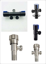 angle valve 1way and 2way 2stop black,stainless