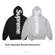 ETW [Taichung Store] SUPREME 25FW Satin Appliqué Hooded Sweatshirt Hat T