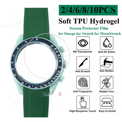 Soft TPU Hydrogel Film For Omega For Swatch Watch Screen Protector For MoonSwatch Clear Full Cover F