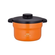 Thermos Vacuum Heating Cooker Shuttle Chef 2.8L (3 to 5 people) Orange [Pot Fabric Coating Processing] KBJ