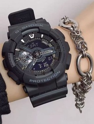 COM Shop/นาฬิกา Casio รุ่น GA-110-1B นาฬิกาผู้ชายสายเรซิ่นสีดำ รุ่น Blackhawk ตัวขายดี - มั่นใจ