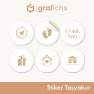 [54 pcs] Stiker Bulat Tasyakur GIST07-12 by Grafichs