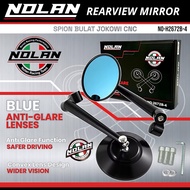 Nolan Round Mirror Universal Model Blue Mirror