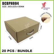 Die-Cut Box With Plastic Handle (20pcs) 365x325x150mm
