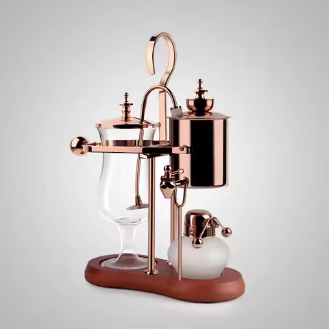 Luxury Rose Gold Balancing roayl syphon coffee maker/Siphon coffee maker /Tea pot with top quality ,