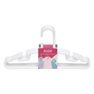 Algo Plastic Hanger 6P Set White 32cm (AL5712)
