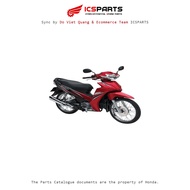 Plastic Set - Cover - HONDA K57 Blade No. 2018 Red - R340 J122 J23-A