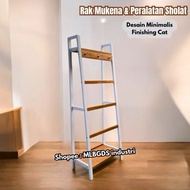 Minimalist Prayer Rug & Prayer Rug Rack - Space-Saving Aesthetic Hanging Prayer Rack