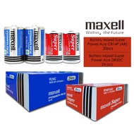 Original Maxell Super Power Ace Size C [1Box - 20Pcs] & Size D [1Box - 24Pcs] Battery/Bateri Maxell 