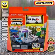 Matchbox Action Drivers FedEx Package Center Playset Diecast Car Express Delivery