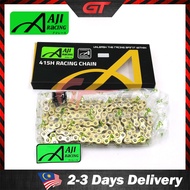 GTmotor AJI Racing Gold Chain Motorcycle Chain Rantai Motor 428Hx122L / 428Hx132L / 415Hx132L