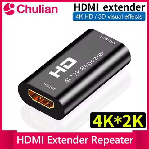 4K*2K HDMI-compatible Repeater Extender Amplifier Booster Joiner Adapter Booster Over 4.95Gbps Signa