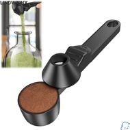 LINDW99NX Protein Powder Spoon, No Spill Reusable Coffee Scoop, Durable Sliding Spoon Funnel Kitchen
