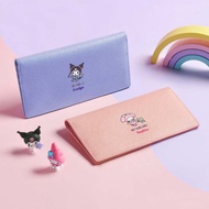 My Melody x Kuromi 限量版 客製化刻字 皮革纖薄長錢包 (4色)