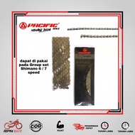 PACIFIC HIGH QUALITY 7-speed chain 7-speed bicycle chain/ for folding bikes, MTBs, etc.