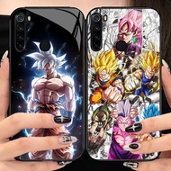O-15 Dragon Ball tempered Glass Phone Case Xiaomi Redmi Note 9 8A 10 8 Pro Lite