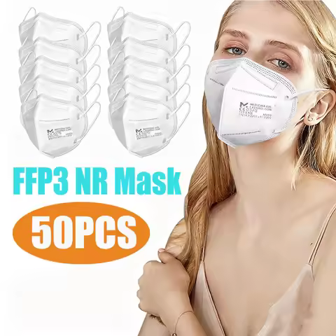 1-50PCS FFP3 NR Mask for Adult CE Individually Packaged Mask Respiratory White Mascarillas Dustproof