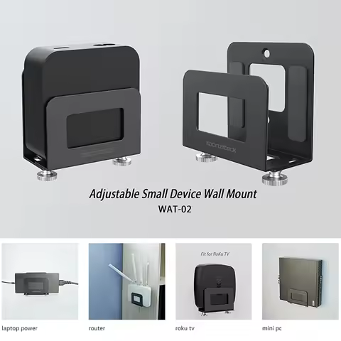 Storage Rack for Adjustable Small Device Wall Mount Holder Stand For Apple TV 3/4/4K,Router,Modem,TV