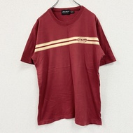 Eddie Bauer 短袖印花 T 卹，紅色， S 碼，古著。