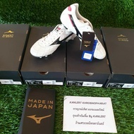 [Best Seller] รองเท้าฟุตบอล Mizuno Morelia II M8 สีขาว-ดำ (P1GA200209) Made in Japan ครบรอบ 35 ปี ของแท้ มือ 1