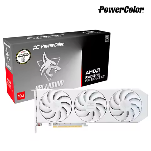 Powercolor Radeon Rx 9060 Xt Hellhound Spectral White Oc D6 16Gb Daewon Cts
