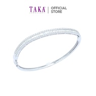 Taka Jewellery Cresta Diamond Bangle 9K