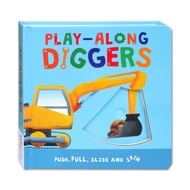 Push Pull Slide Board Books Tractors Diggers Birthday Christmas [Igloo Books]