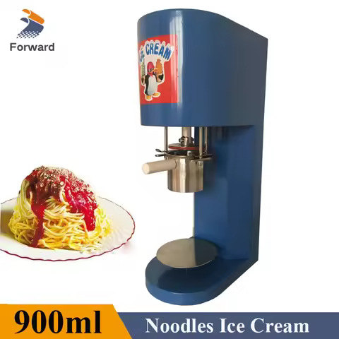Spaghetti Ice Cream Noodles Pasta Making Machine 900ml Electric Ice Cream Dispenser Veding Machine